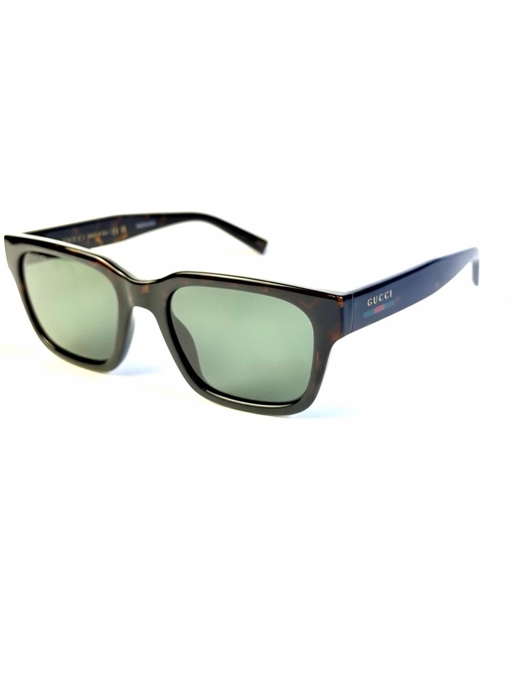 Gucci GG 1857S 002 New Sunglasses Brown Square Gucci Plastic 55-20-145 Authentic